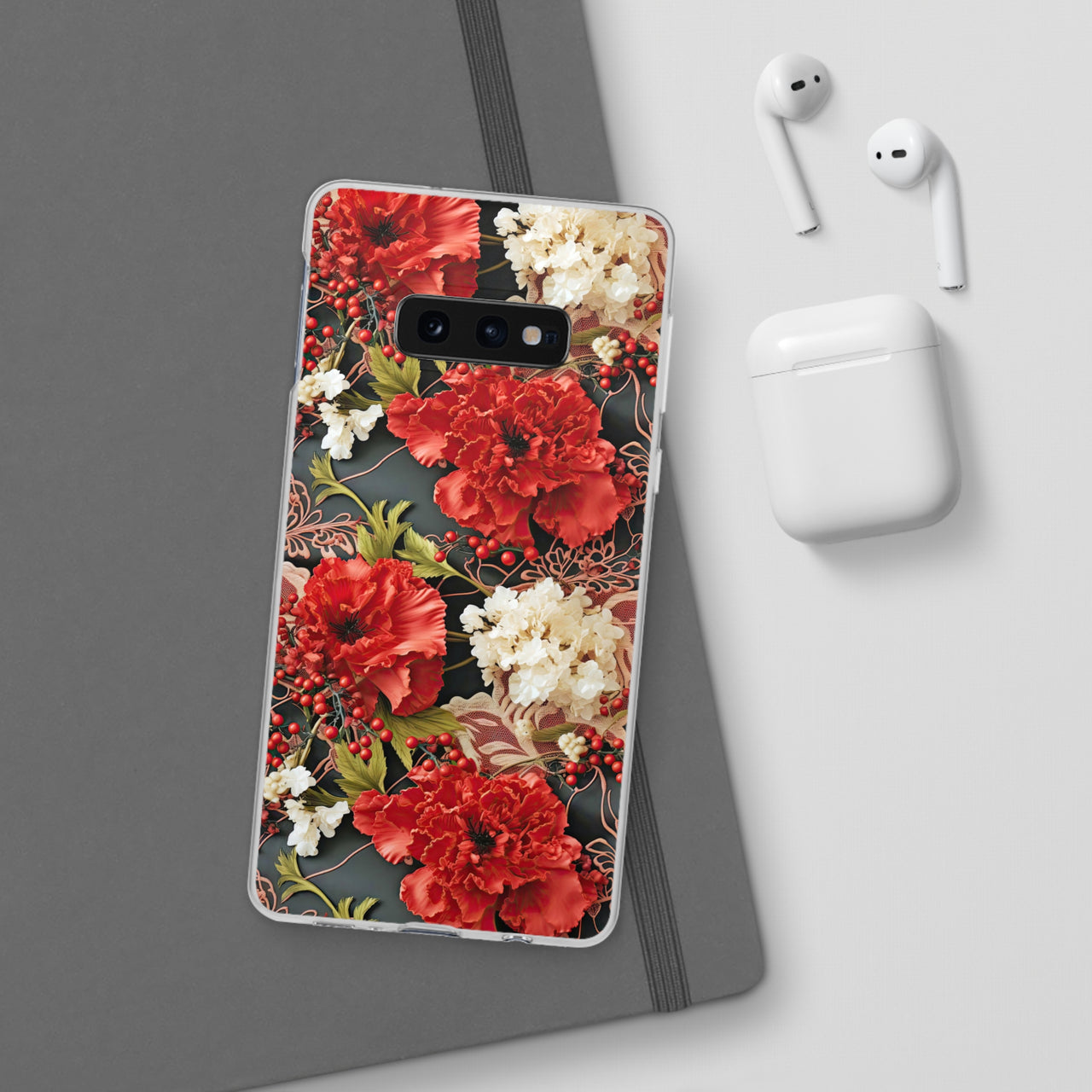 Carnation for January Birthday - Flexi Cases for Samsung Galaxy S10, Samsung Galaxy S10E, & Samsung Galaxy S10 Plus