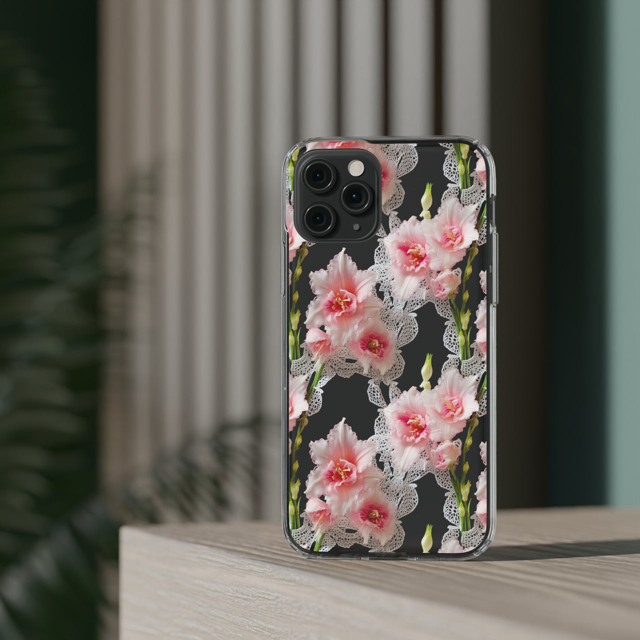 *Clear Case* Gladioli Garden - iPhone 11, iPhone 11 Pro, iPhone 11 Pro Max - Supports Wireless Charging