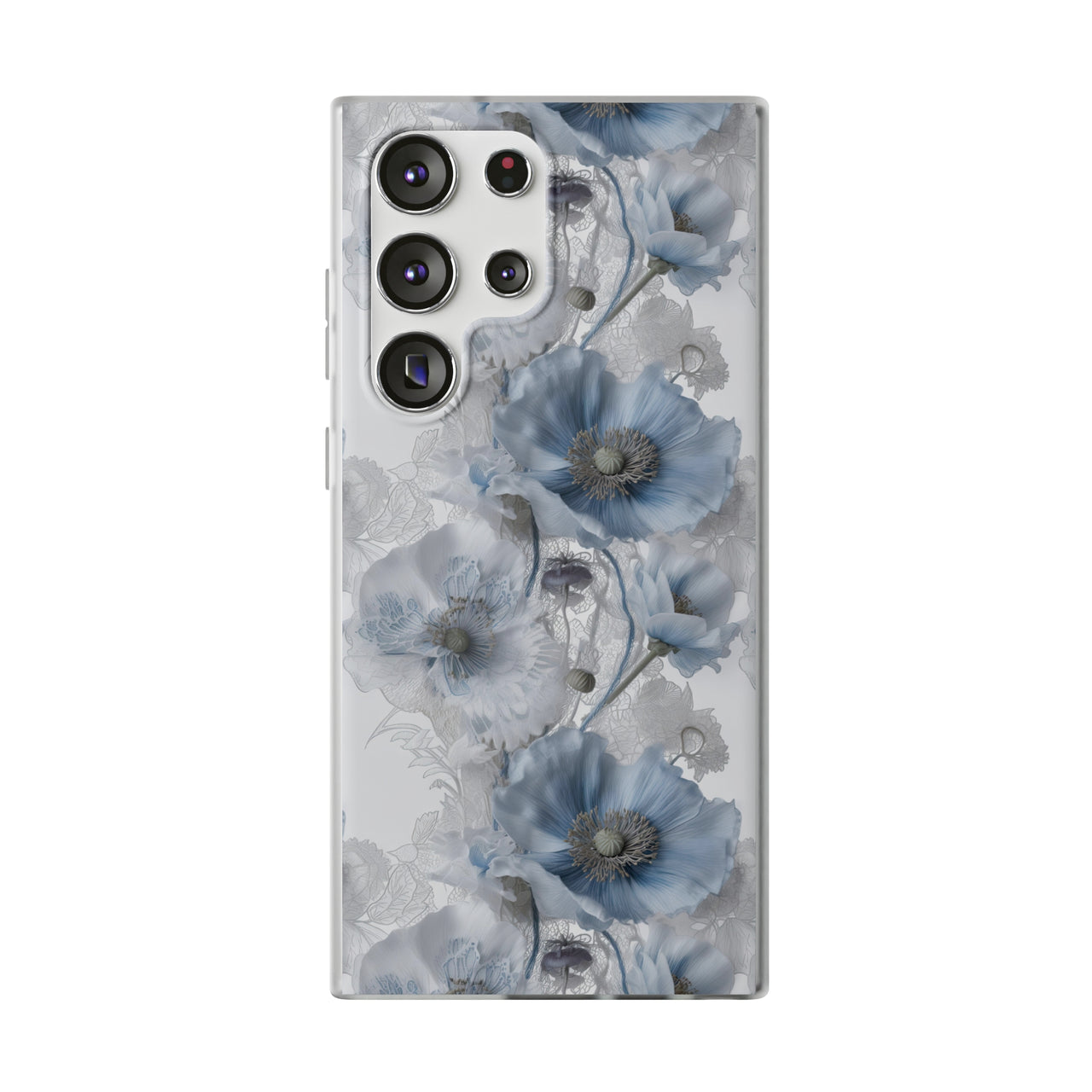 Himalayan Blue Poppy - Flexi Cases for Samsung Galaxy S23, Samsung Galaxy S23 Plus, and Samsung Galaxy S23 Ultra