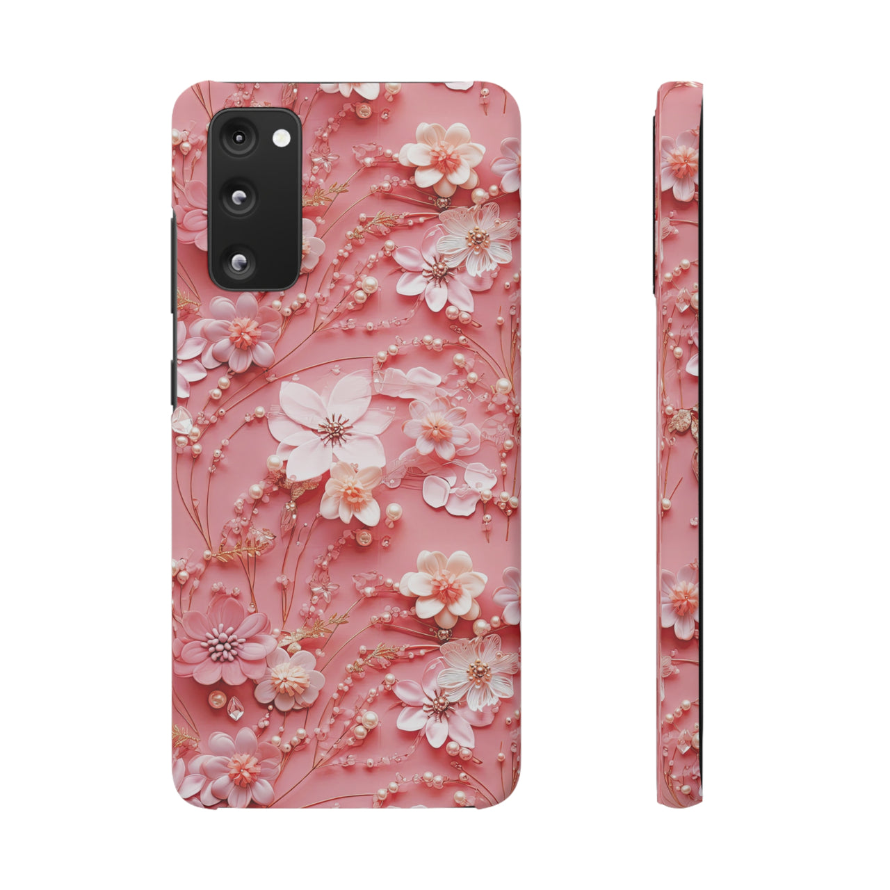 Floral Champagne Toast - Snap Case for Samsung Galaxy S20, Samsung Galaxy S20+, Samsung Galaxy S20 Ultra, & Samsung Galaxy S20 FE