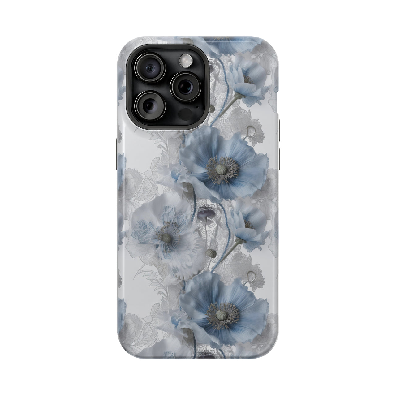 Himalayan Blue Poppy - MagSafe Tough Case for iPhone 15, iPhone 15 Pro, iPhone 15 Plus, & iPhone 15 Pro Max