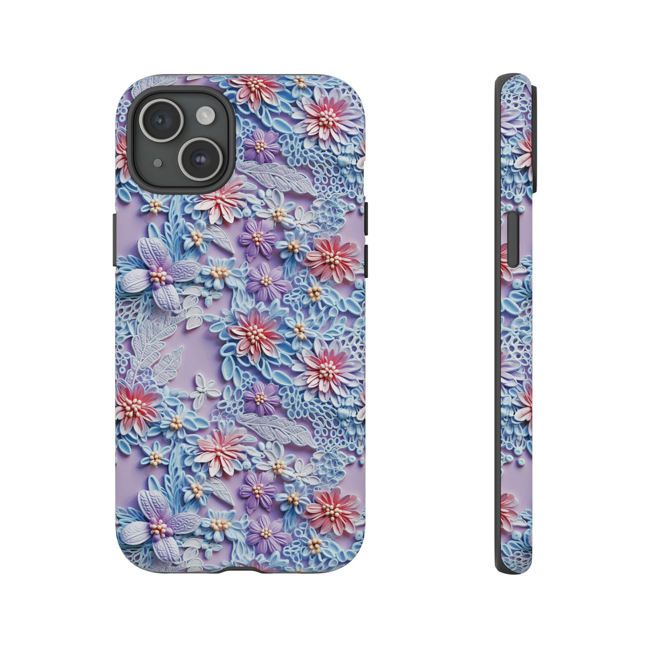 Cotton Candy Meadow - Tough Case for iPhone 15, iPhone 15 Pro, iPhone 15 Plus, and iPhone 15 Pro Max