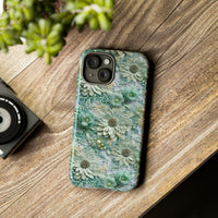 Thumbnail for Teal Petals - Tough Case for iPhone 15, iPhone 15 Pro, iPhone 15 Plus, and iPhone 15 Pro Max