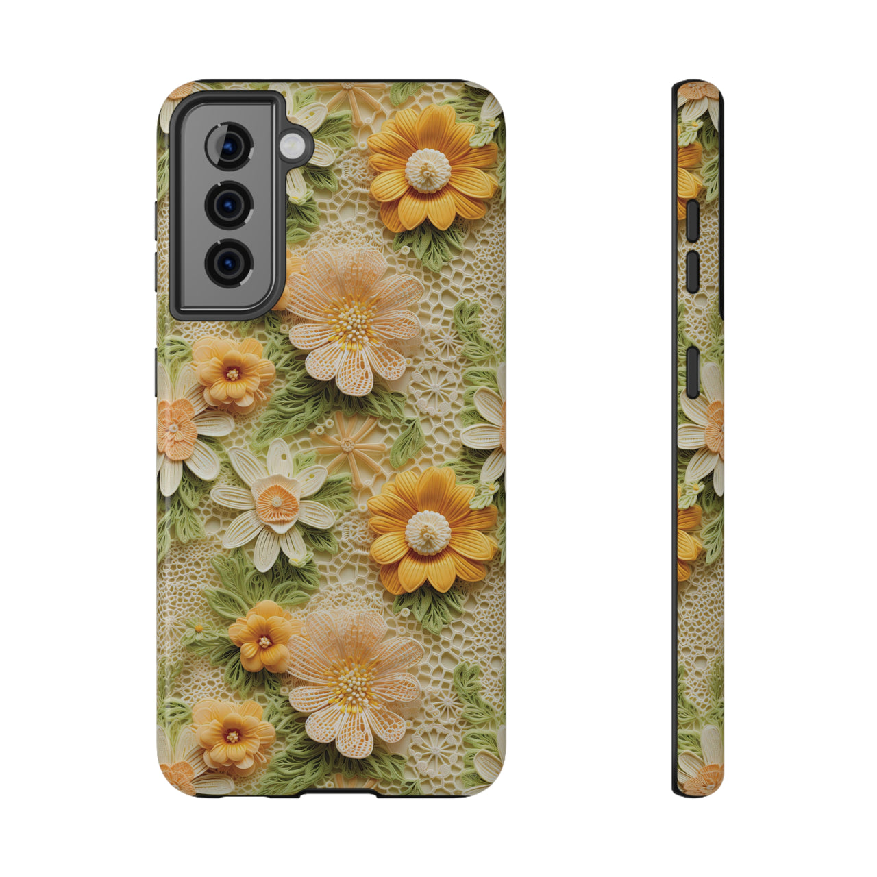 Meadow Sunshine - Impact-Resistant Case for Samsung Galaxy S21, Samsung Galaxy S21 Plus, and Samsung Galaxy S21 Ultra. Supports Wireless Charging.