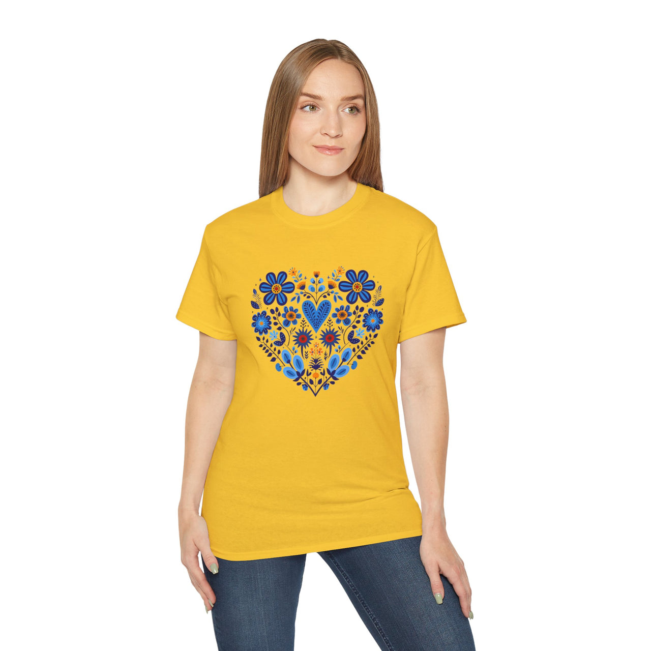 Flower Heart Unisex Ultra Cotton Tee