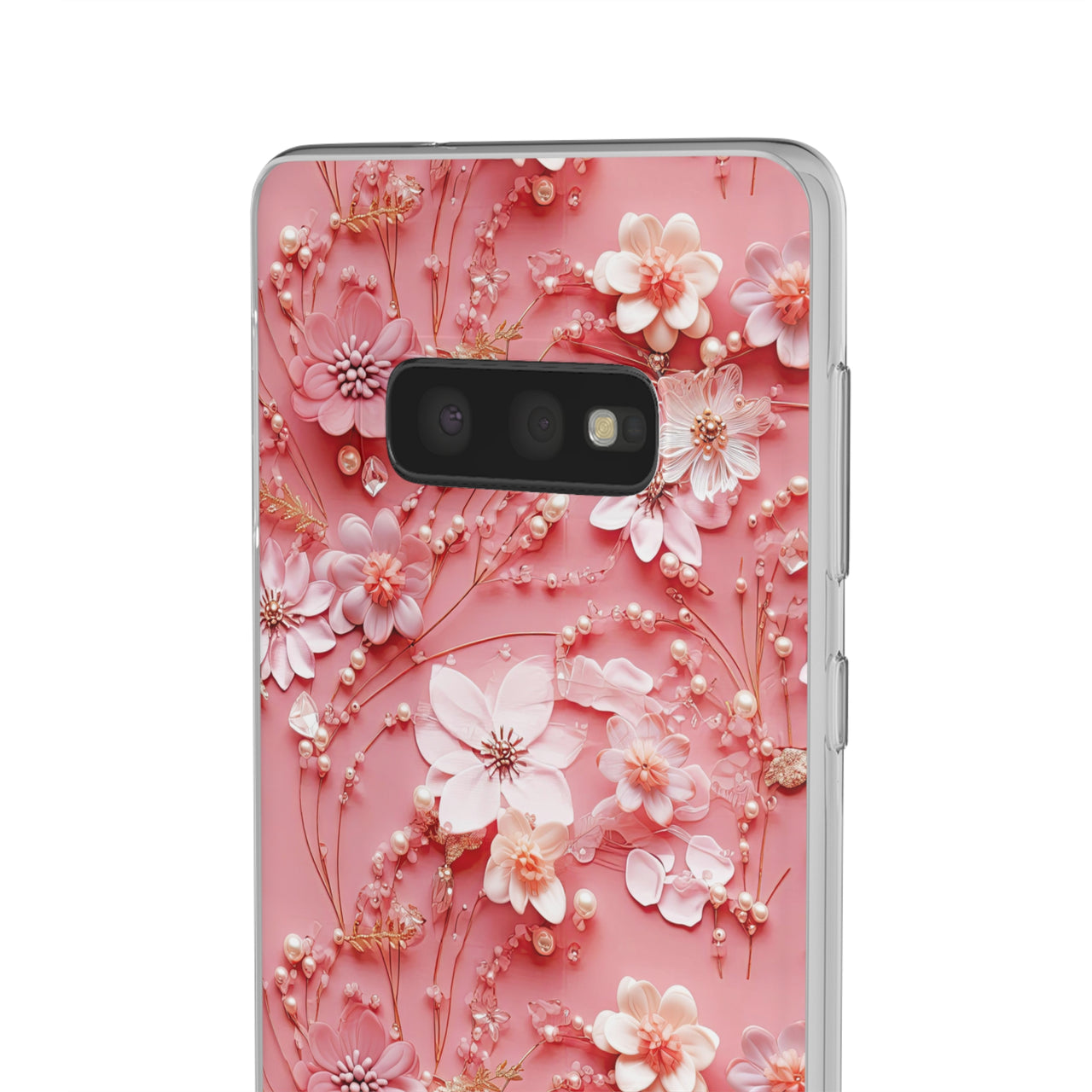 Floral Champagne Toast - Flexi Cases for Samsung Galaxy S23, Samsung Galaxy S23 Plus, and Samsung Galaxy S23 Ultra