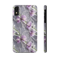 Thumbnail for Purple Sweet Pea Tough Phone Cases for iPhone X, iPhone XR, iPhone XS, and iPhone XS MAX. Supports Wireless Charging.