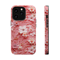 Thumbnail for Floral Champagne Toast MagSafe Tough Cases for iPhone 13, iPhone 13 Mini, iPhone 13 Pro, and iPhone 13 Pro Max.