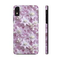 Thumbnail for Coquette Clematis Tough Phone Cases for iPhone X, iPhone XR, iPhone XS, and iPhone XS MAX. Supports Wireless Charging.