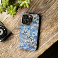 Thumbnail for Pearls and Lace on Baby Blue - Tough Case for iPhone 15, iPhone 15 Pro, iPhone 15 Plus, and iPhone 15 Pro Max