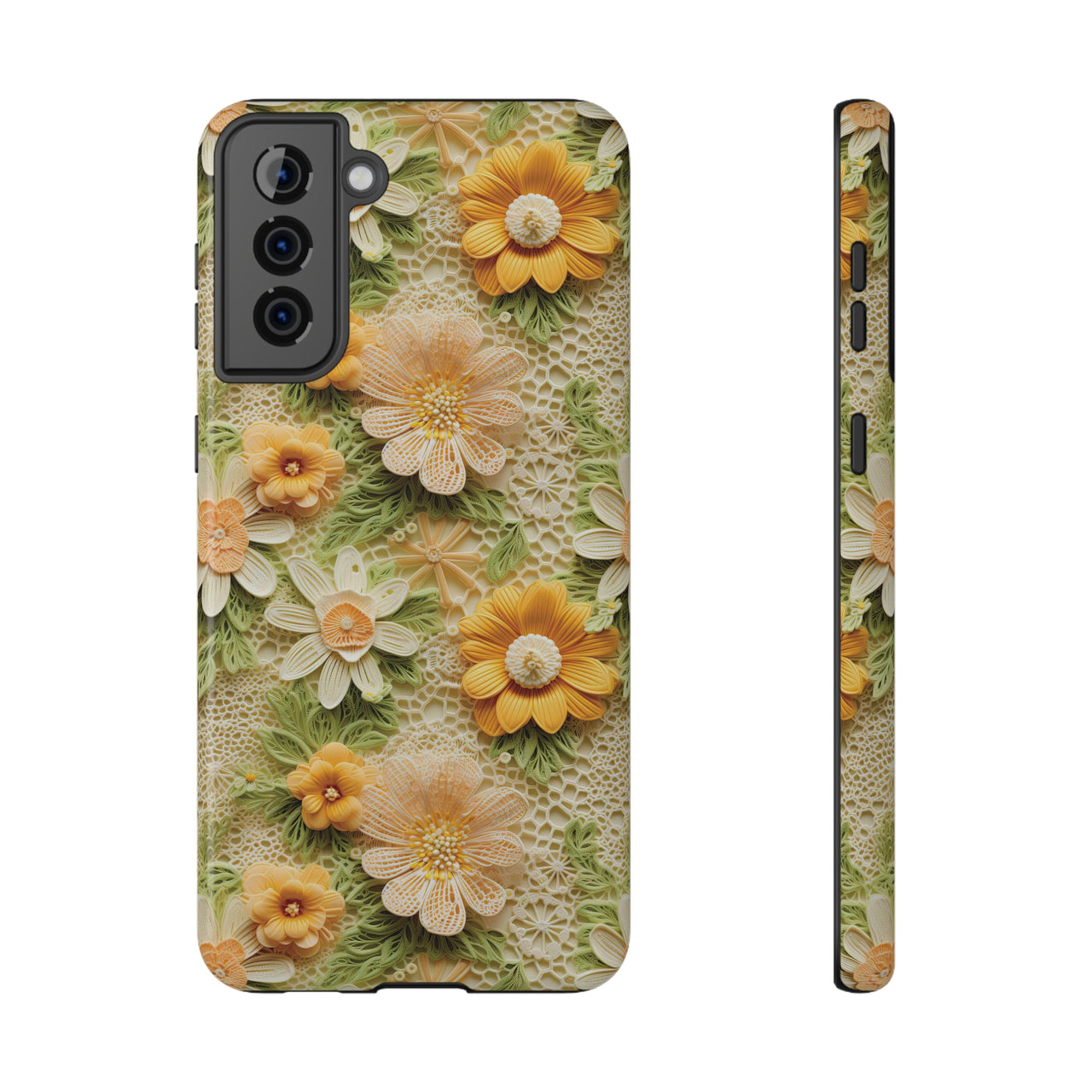 Meadow Sunshine - Impact-Resistant Case for Samsung Galaxy S21, Samsung Galaxy S21 Plus, and Samsung Galaxy S21 Ultra. Supports Wireless Charging.