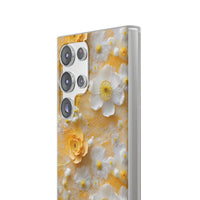 Thumbnail for Yellow Floral - Flexi Cases for Samsung Galaxy S23, Samsung Galaxy S23 Plus, and Samsung Galaxy S23 Ultra