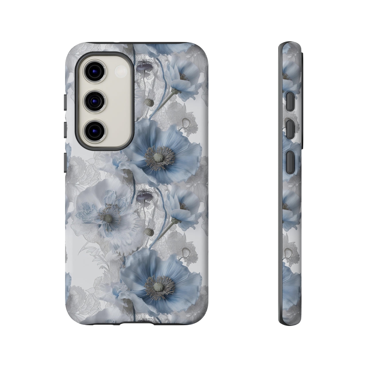 Himalayan Blue Poppy Tough Cases for Samsung Galaxy S23, Samsung Galaxy S23 Plus, and Samsung Galaxy S23 Ultra