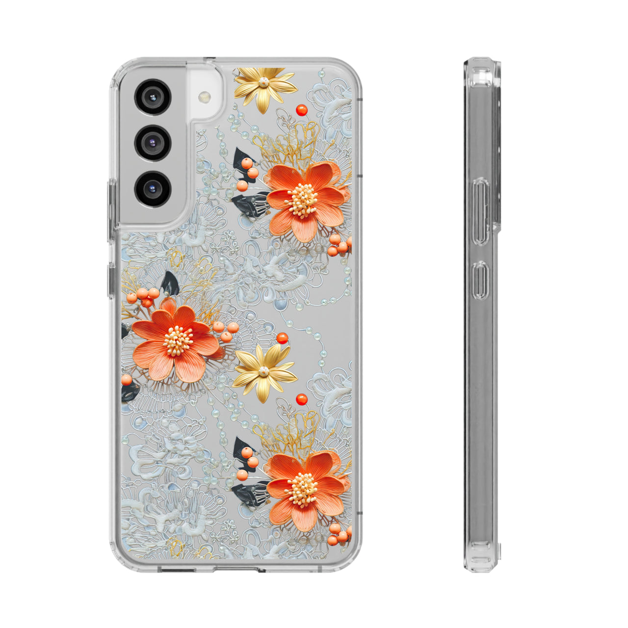 *Clear Case* Peach Perfection - Samsung Galaxy S22, Samsung Galaxy S22 Plus, Samsung Galaxy S22 Ultra - Supports Wireless Charging