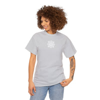 Thumbnail for Front and Back Flower Design - Unisex Heavy Cotton Tee