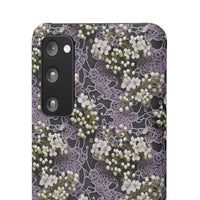 Thumbnail for White Flowers on a Purple Bed - Snap Case for Samsung Galaxy S20, Samsung Galaxy S20+, Samsung Galaxy S20 Ultra, & Samsung Galaxy S20 FE