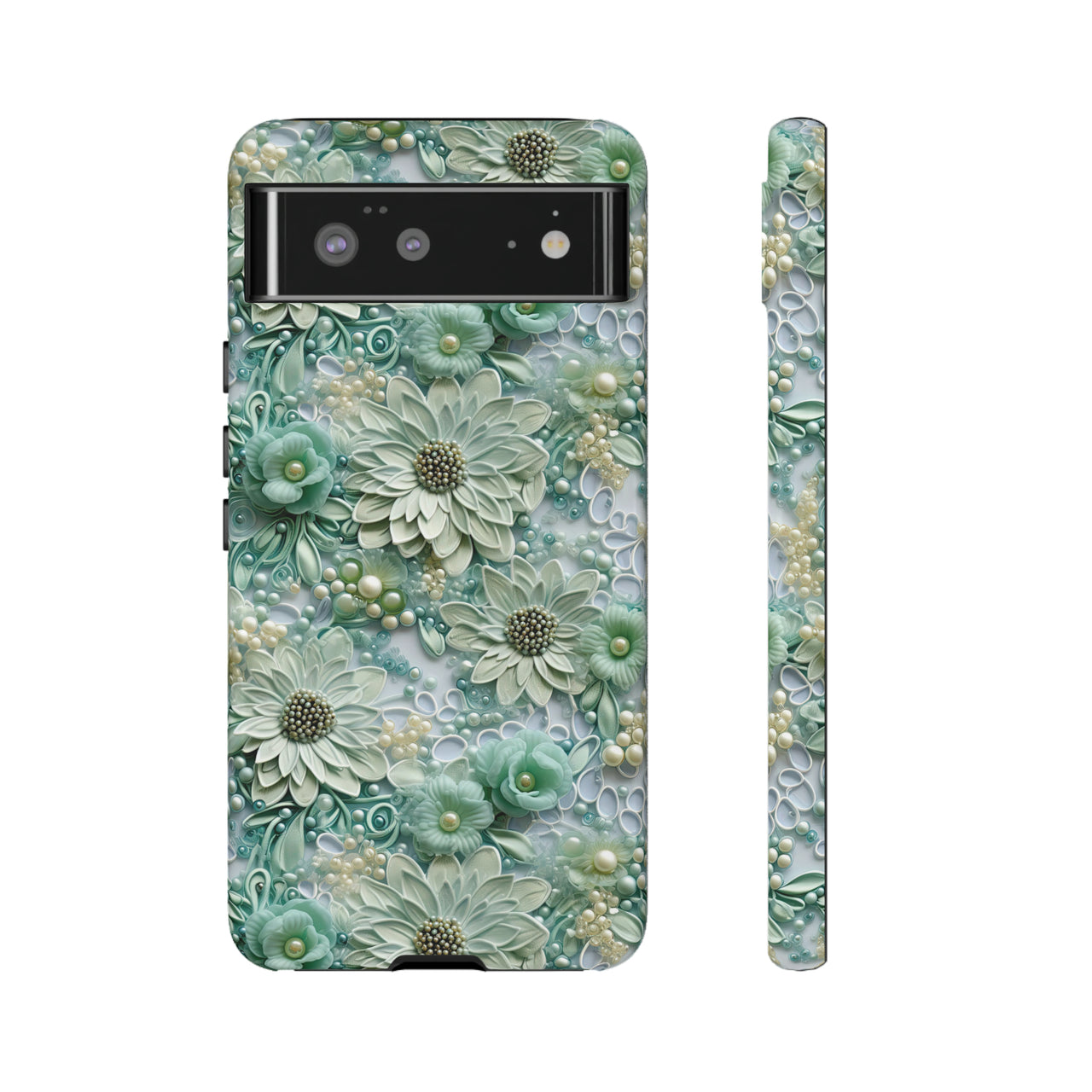 Teal Petals - Tough Case for Google Pixel 6 and Google Pixel 6 Pro