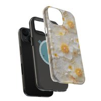 Thumbnail for White and Yellow Floral - MagSafe Tough Case for iPhone 15, iPhone 15 Pro, iPhone 15 Plus, & iPhone 15 Pro Max