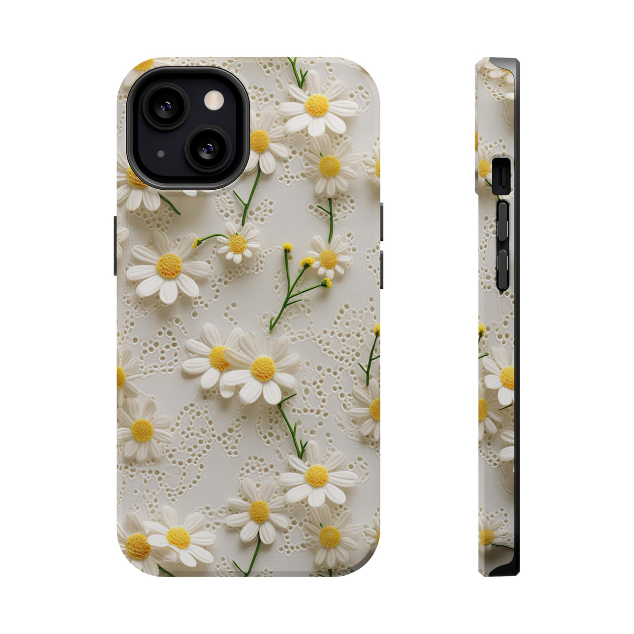 Daisy MagSafe Tough Cases for iPhone 13, iPhone 13 Mini, iPhone 13 Pro, and iPhone 13 Pro Max.