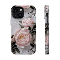 Thumbnail for Pink Peony MagSafe Tough Cases for iPhone 13, iPhone 13 Mini, iPhone 13 Pro, and iPhone 13 Pro Max.