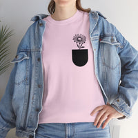 Thumbnail for Pocket Daisy Unisex Heavy Cotton Tee