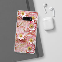 Thumbnail for Gold-Kissed Flowers on Pink Lace - Flexi Cases for Samsung Galaxy S10, Samsung Galaxy S10E, & Samsung Galaxy S10 Plus