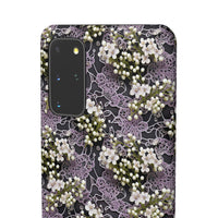 Thumbnail for White Flowers on a Purple Bed - Snap Case for Samsung Galaxy S20, Samsung Galaxy S20+, Samsung Galaxy S20 Ultra, & Samsung Galaxy S20 FE