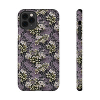 Thumbnail for White Flowers on a Purple Bed - Impact-Resistant Cases for iPhone 11, iPhone 11 Pro, and iPhone 11 Pro Max. Supports Wireless Charging.