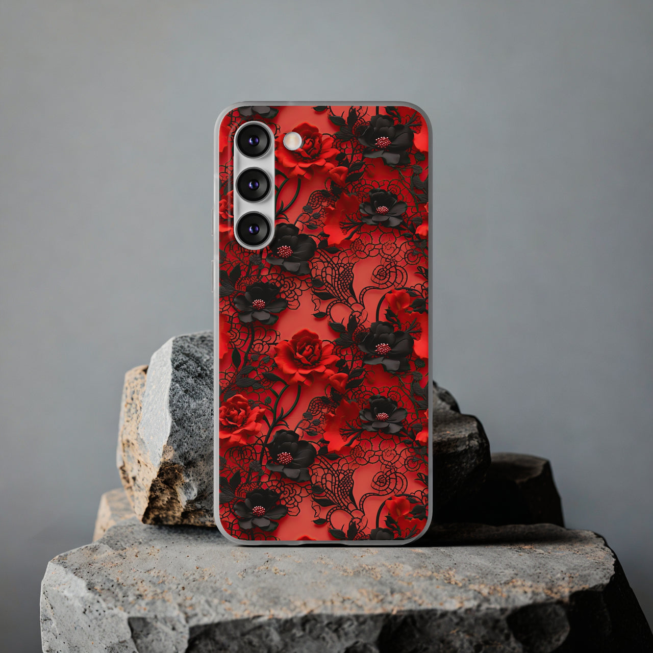 Gothic Rose - Flexi Cases for Samsung Galaxy S23, Samsung Galaxy S23 Plus, and Samsung Galaxy S23 Ultra