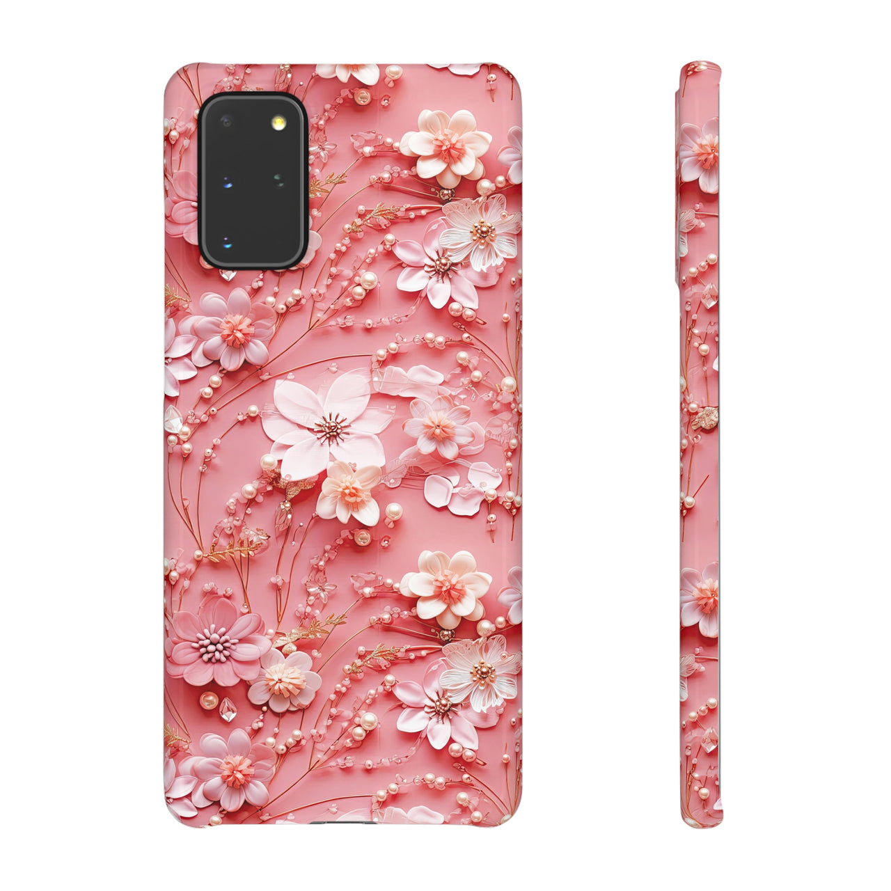 Floral Champagne Toast - Snap Case for Samsung Galaxy S20, Samsung Galaxy S20+, Samsung Galaxy S20 Ultra, & Samsung Galaxy S20 FE