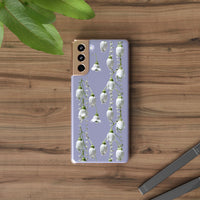 Thumbnail for *Clear Case* Canterbury Bells - Samsung Galaxy S21, Samsung Galaxy S21 Plus, Samsung Galaxy S21 Ultra - Supports Wireless Charging