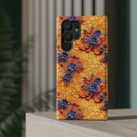 Thumbnail for Royal Ryukyu Blossoms - Impact-Resistant Case for Samsung Galaxy S22, Samsung Galaxy S22 Plus, and Samsung Galaxy S22 Ultra. Supports Wireless Charging.