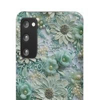 Thumbnail for Teal Petals - Snap Case for Samsung Galaxy S20, Samsung Galaxy S20+, Samsung Galaxy S20 Ultra, & Samsung Galaxy S20 FE