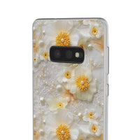 Thumbnail for Yellow and White Floral - Flexi Cases for Samsung Galaxy S10, Samsung Galaxy S10E, & Samsung Galaxy S10 Plus