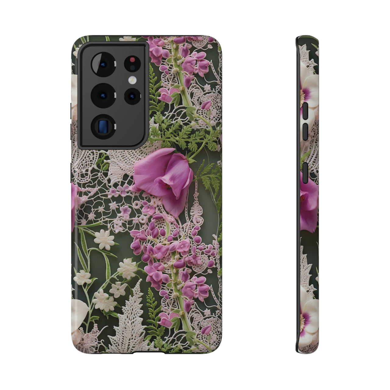 Woodland Whispers Impact-Resistant Case for Samsung Galaxy S21, Samsung Galaxy S21 Plus, and Samsung Galaxy S21 Ultra. Supports Wireless Charging.