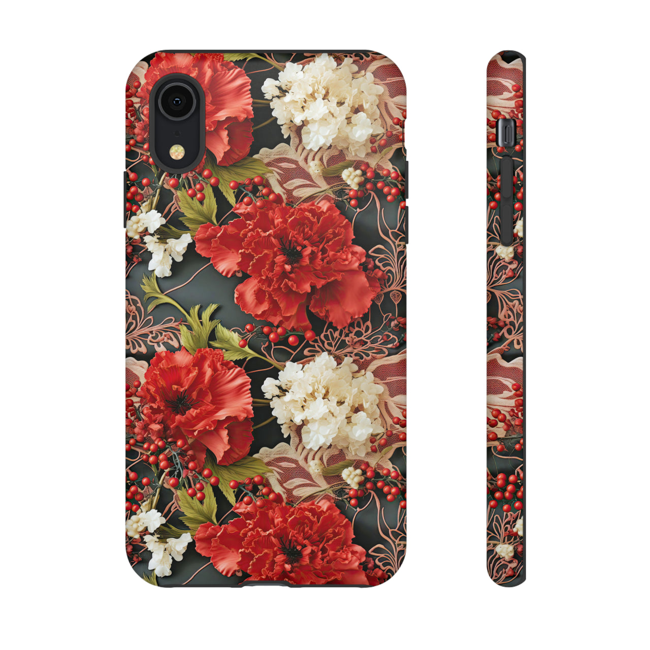 Carnation for January Birthday - Tough Cases for iPhone X, iPhone XR, iPhone XS, and iPhone XS MAX