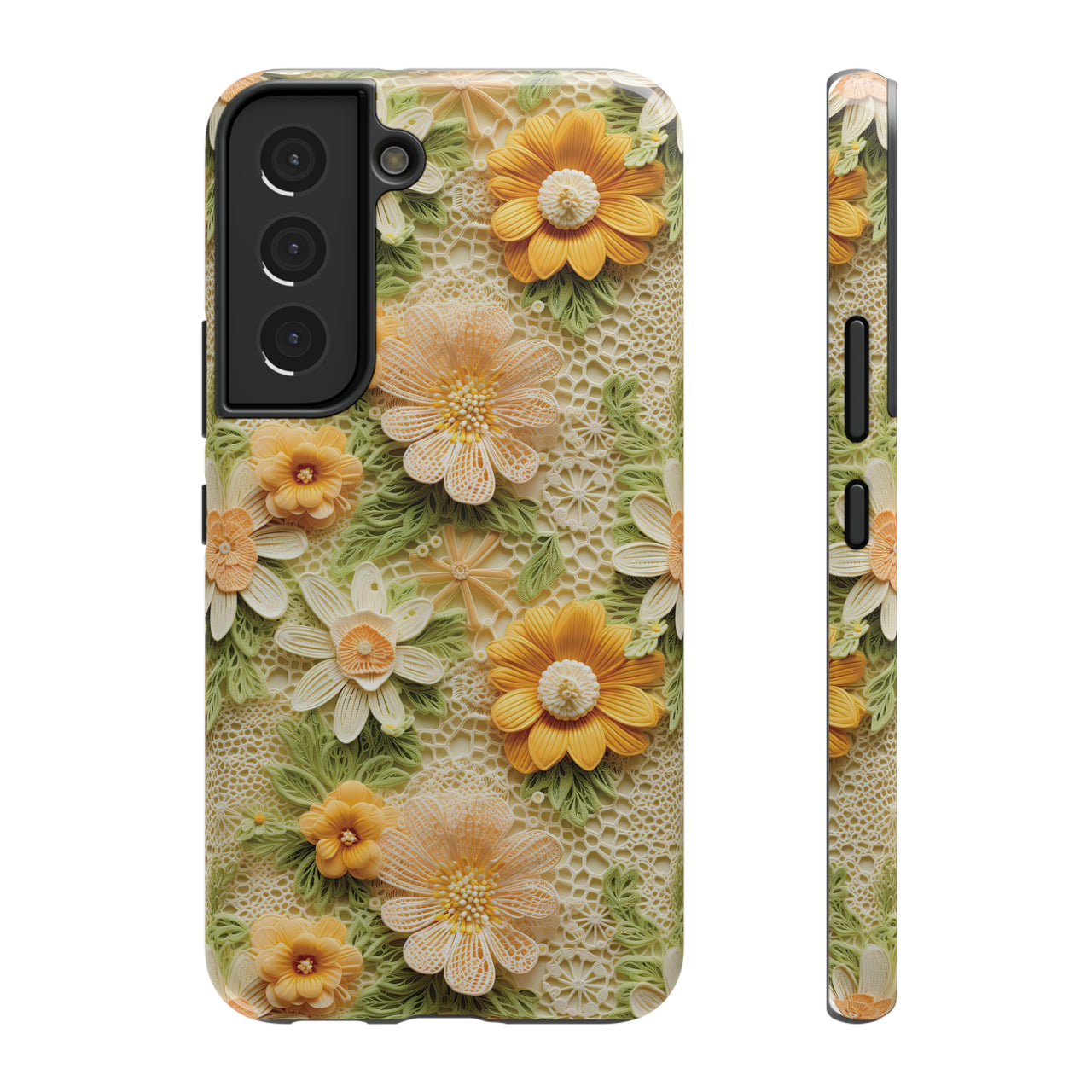 Meadow Sunshine - Impact-Resistant Case for Samsung Galaxy S22, Samsung Galaxy S22 Plus, and Samsung Galaxy S22 Ultra. Supports Wireless Charging.