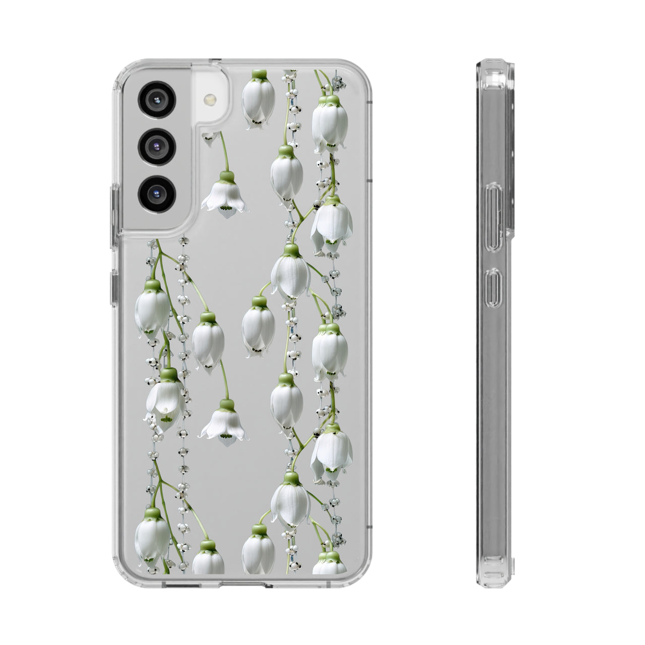 *Clear Case* Canterbury Bells - Samsung Galaxy S22, Samsung Galaxy S22 Plus, Samsung Galaxy S22 Ultra - Supports Wireless Charging