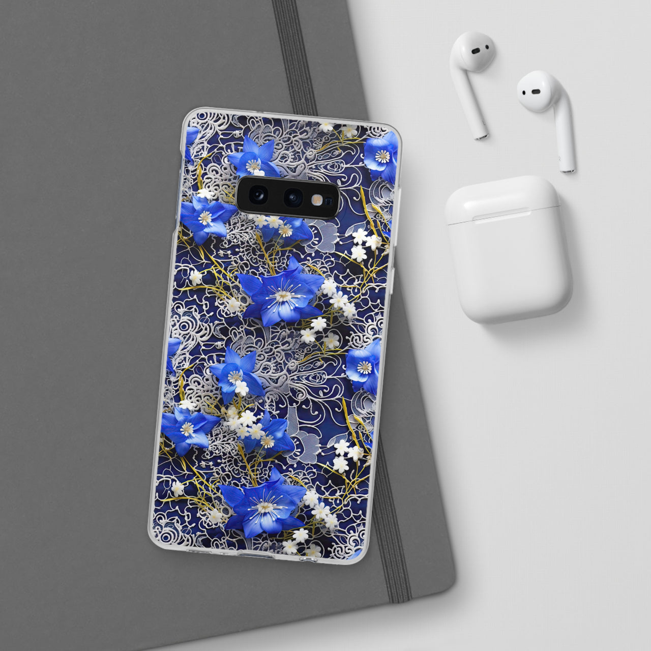 Cerulean Elegance - Flexi Cases for Samsung Galaxy S10, Samsung Galaxy S10E, & Samsung Galaxy S10 Plus