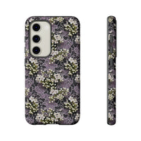 Thumbnail for White Flowers on a Purple Bed - Tough Case for Samsung Galaxy S23, Samsung Galaxy S23 Plus, and Samsung Galaxy S23 Ultra