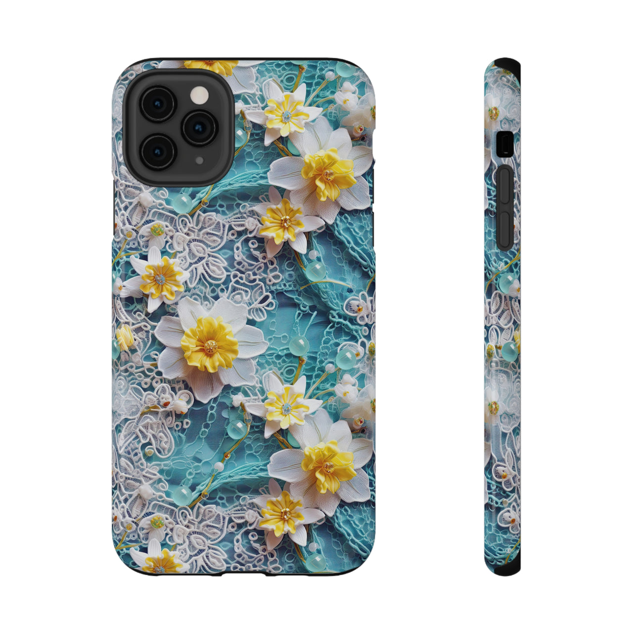 Daffodil for March Birthday - Impact-Resistant Cases for iPhone 11, iPhone 11 Pro, and iPhone 11 Pro Max. Supports Wireless Charging.