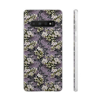 Thumbnail for White Flowers on a Purple Bed - Flexi Cases for Samsung Galaxy S10, Samsung Galaxy S10E, & Samsung Galaxy S10 Plus