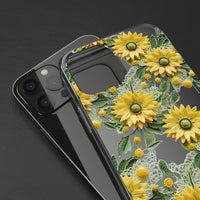 Thumbnail for *Clear Case* Whimsical Sunflowers - iPhone 12, iPhone 12 Mini, iPhone 12 Pro, iPhone 12 Pro Max - Supports Wireless Charging