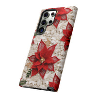 Thumbnail for Christmas Poinsettia Tough Cases for Samsung Galaxy S23, Samsung Galaxy S23 Plus, and Samsung Galaxy S23 Ultra