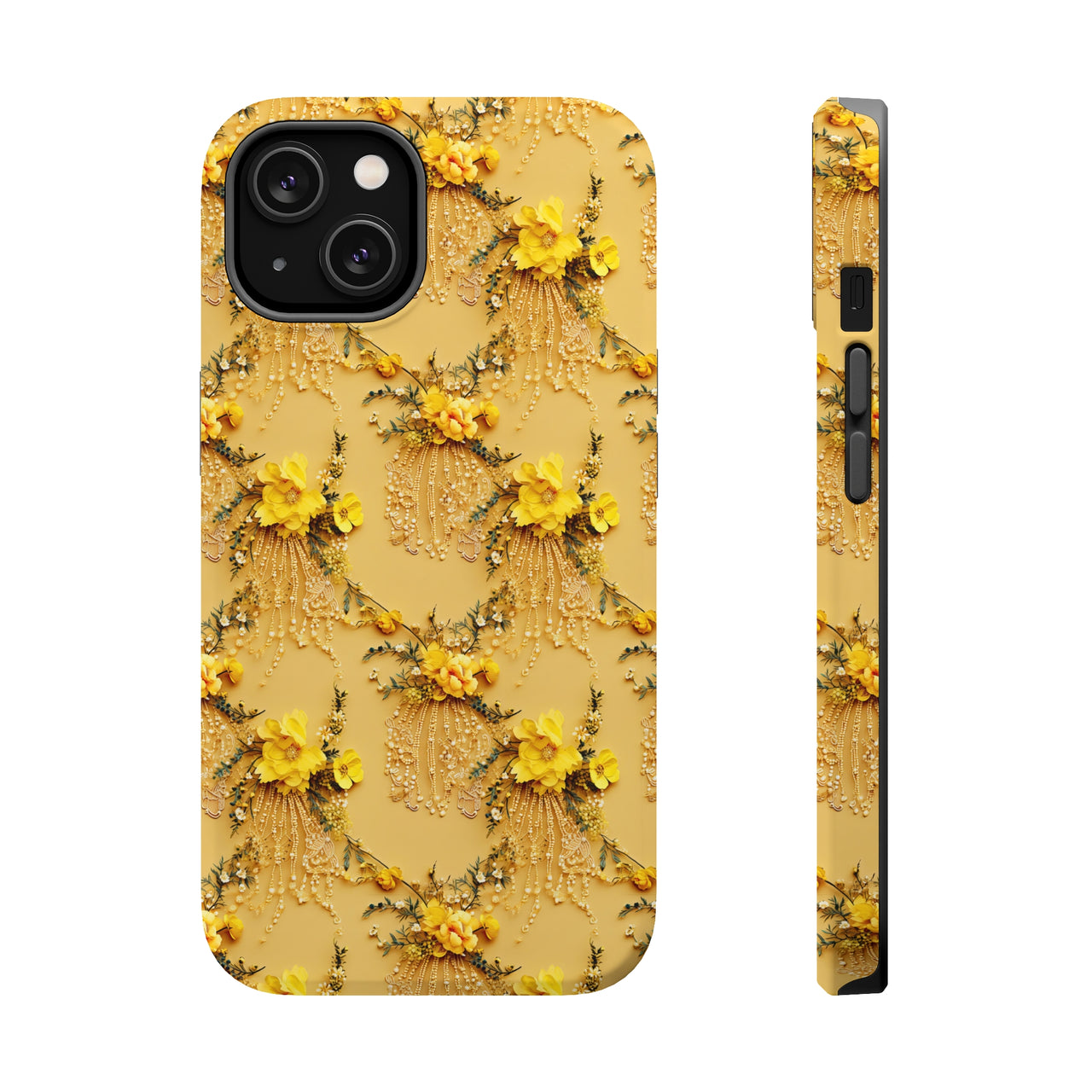 Floral Sunshine MagSafe Tough Cases for iPhone 14, iPhone 14 Pro, iPhone 14 Plus, and iPhone 14 Pro Max