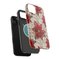 Thumbnail for Christmas Poinsettia - MagSafe Tough Case for iPhone 15, iPhone 15 Pro, iPhone 15 Plus, & iPhone 15 Pro Max