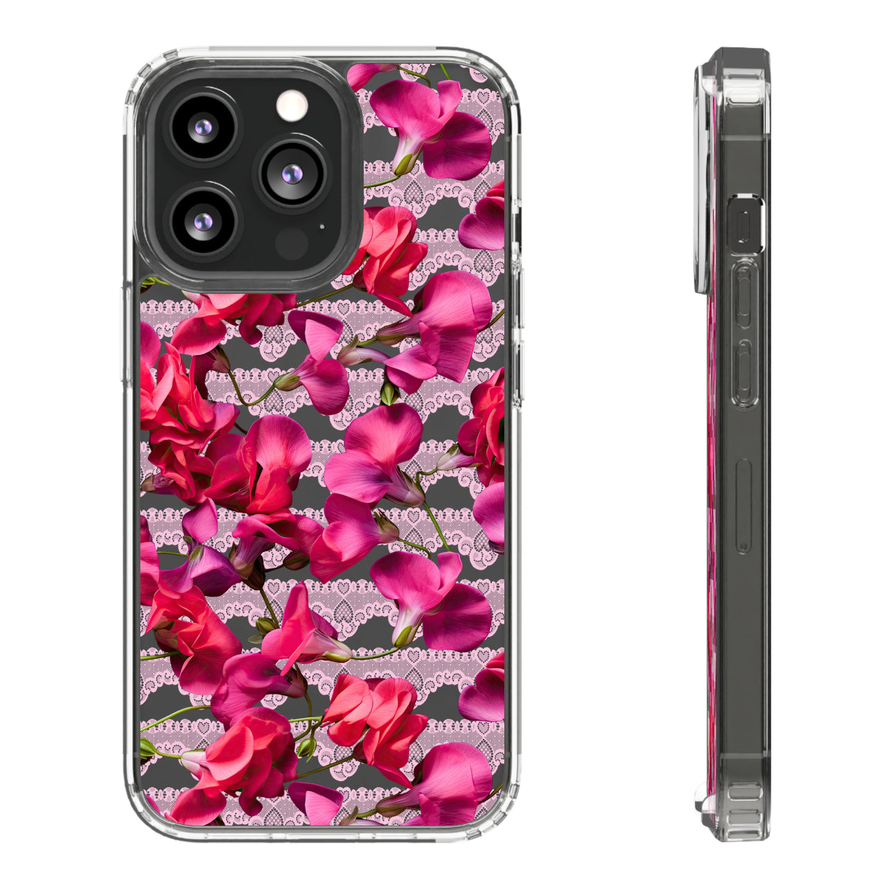 *Clear Case* The Sweetest Pea - iPhone 13, iPhone 13 Mini, iPhone 13 Pro, iPhone 13 Pro Max - Supports Wireless Charging