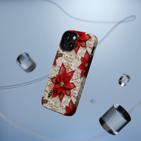 Thumbnail for Christmas Poinsettia MagSafe Tough Cases for iPhone 13, iPhone 13 Mini, iPhone 13 Pro, and iPhone 13 Pro Max.