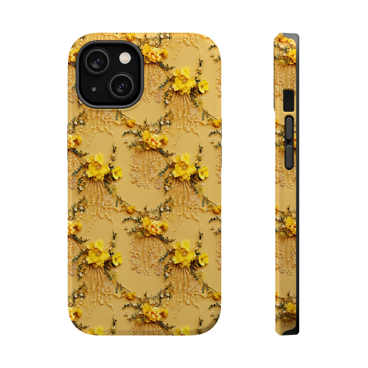 Floral Sunshine MagSafe Tough Cases for iPhone 14, iPhone 14 Pro, iPhone 14 Plus, and iPhone 14 Pro Max