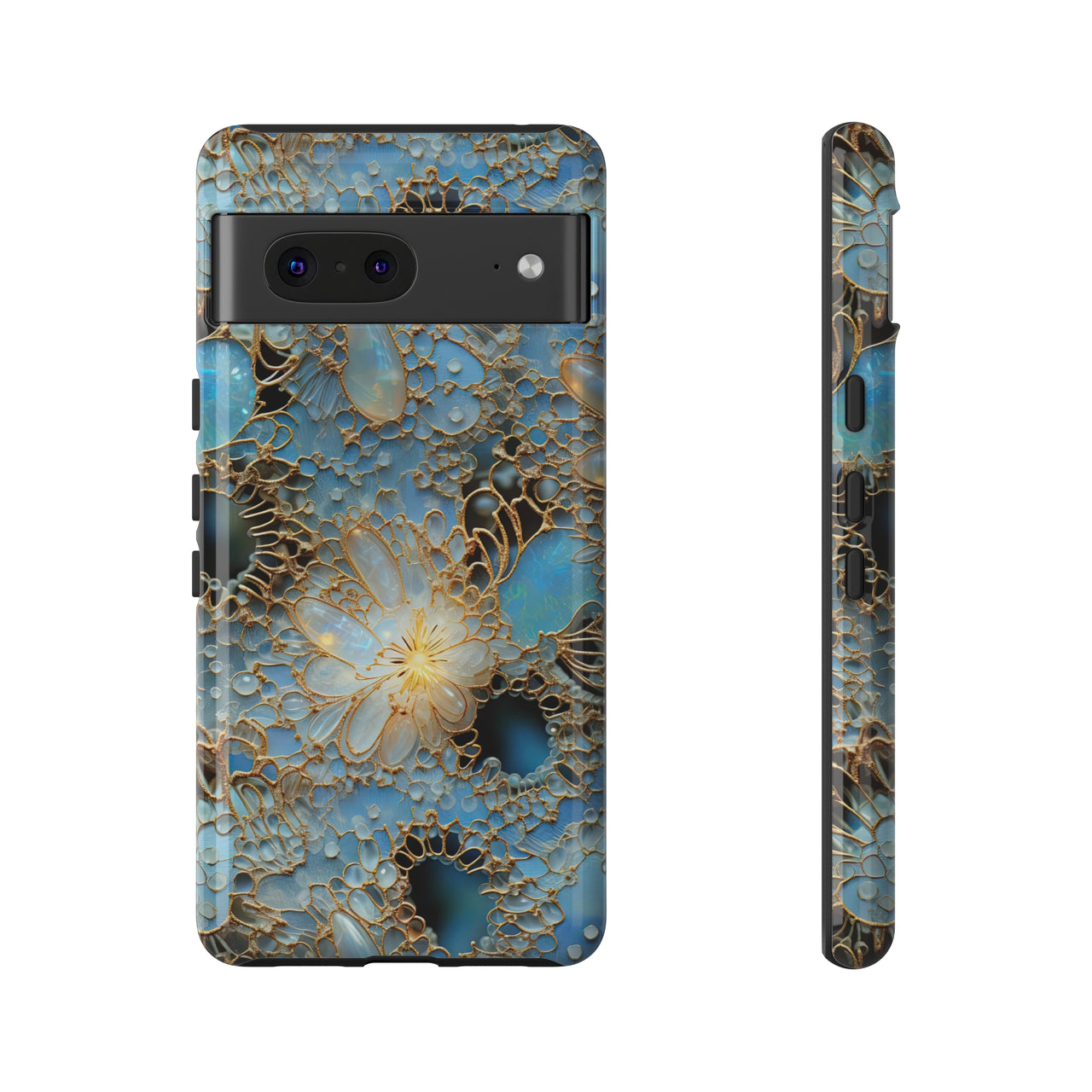 Gemstones and Gold Lace Tough Case for Google Pixel 7